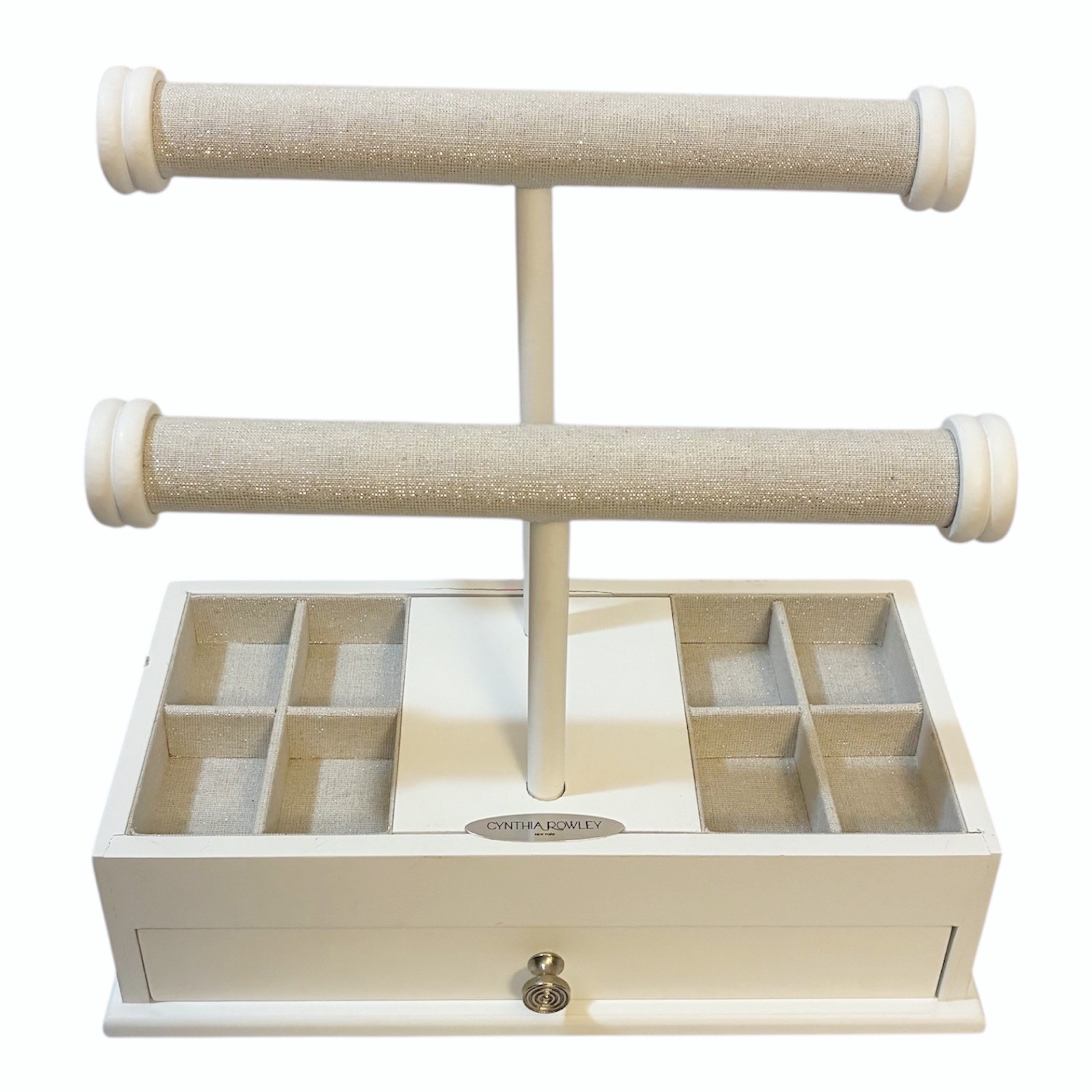 Cynthia Rowley White Wooden Jewelry Box/Organizer - photo 3