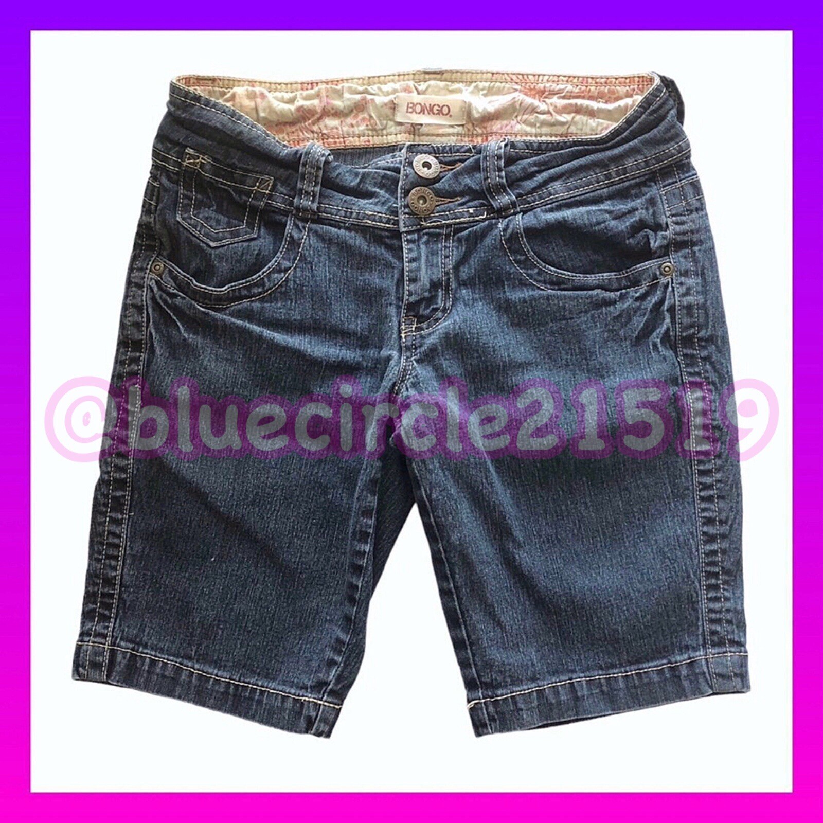Bongo Vintage Jean Shorts with Double Button Closure Size 5