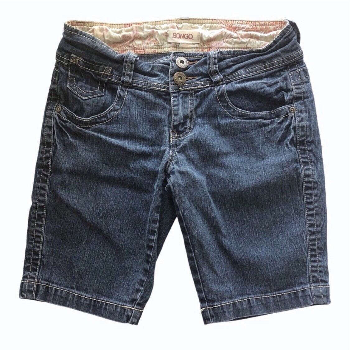 Bongo Vintage Jean Shorts with Double Button Closure Size 5 - photo 2