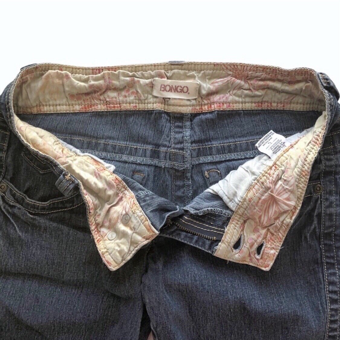 Bongo Vintage Jean Shorts with Double Button Closure Size 5 - photo 4