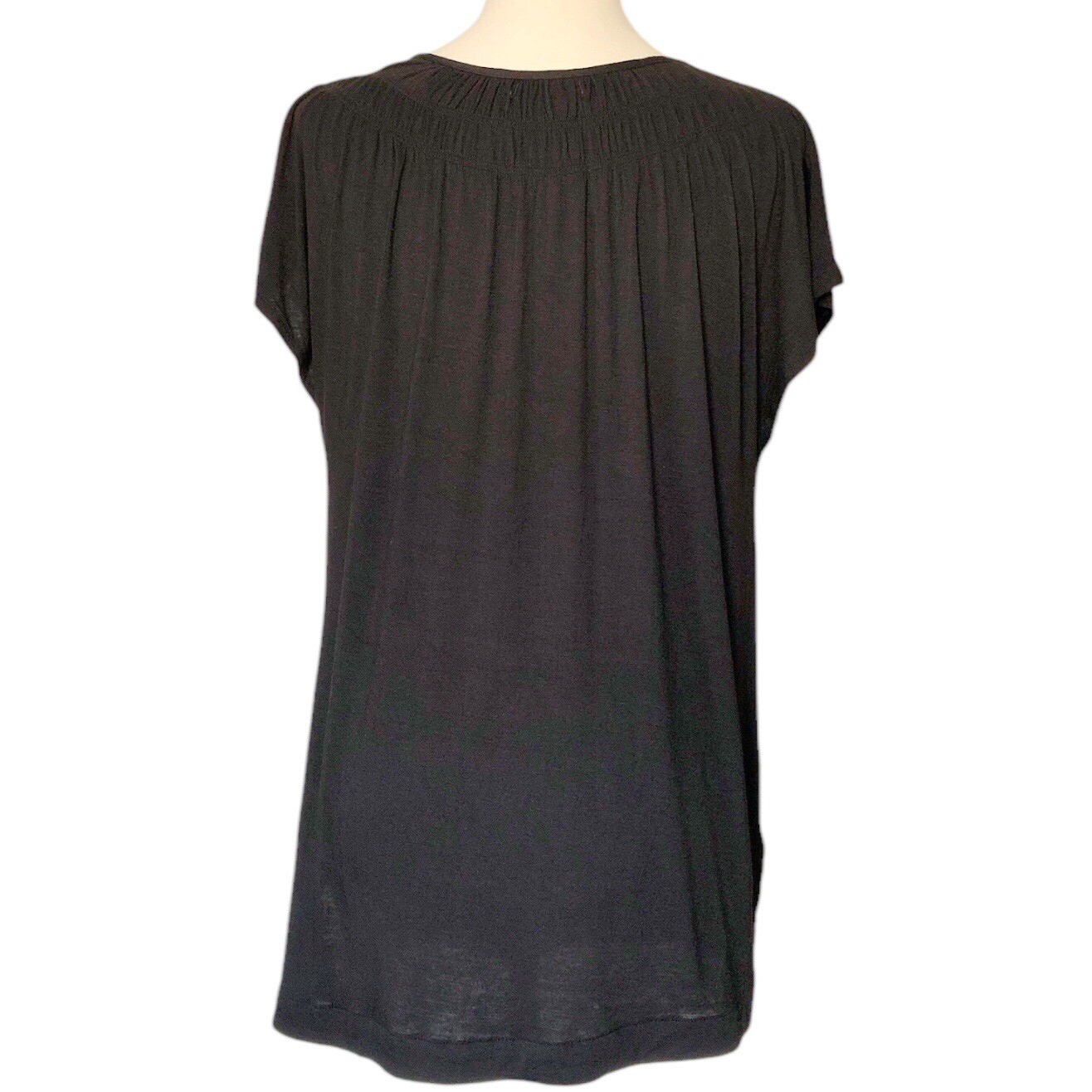 Liz Claiborne Vintage Black Short Sleeve Top - Size M - photo 4