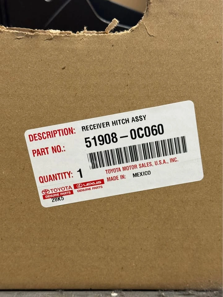 Toyota Tundra Trailer Hitch 2022-2025 OEM Part #51908-0C060 - photo 2