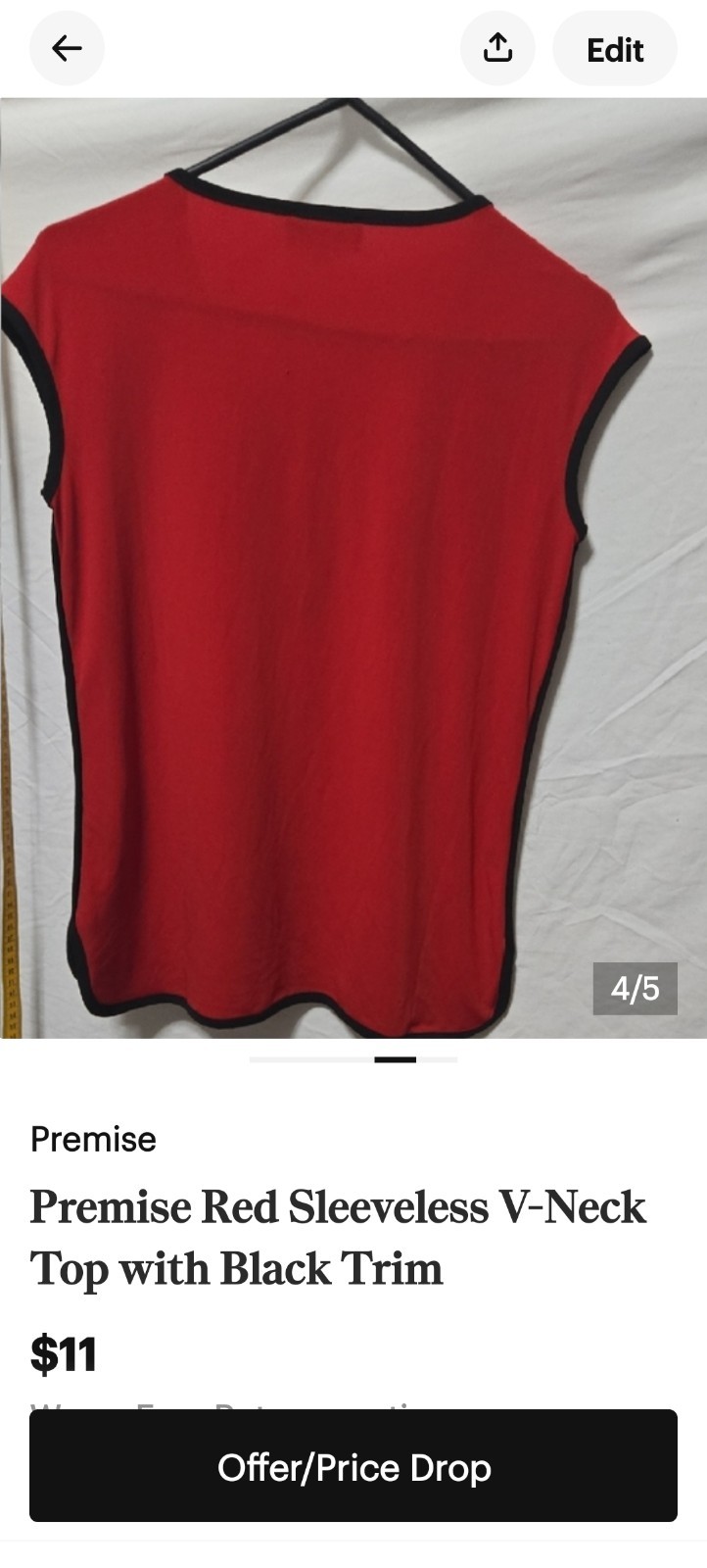 Premise Red/Blk Top - photo 3