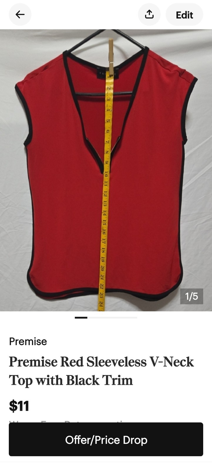 Premise Red/Blk Top - photo 5