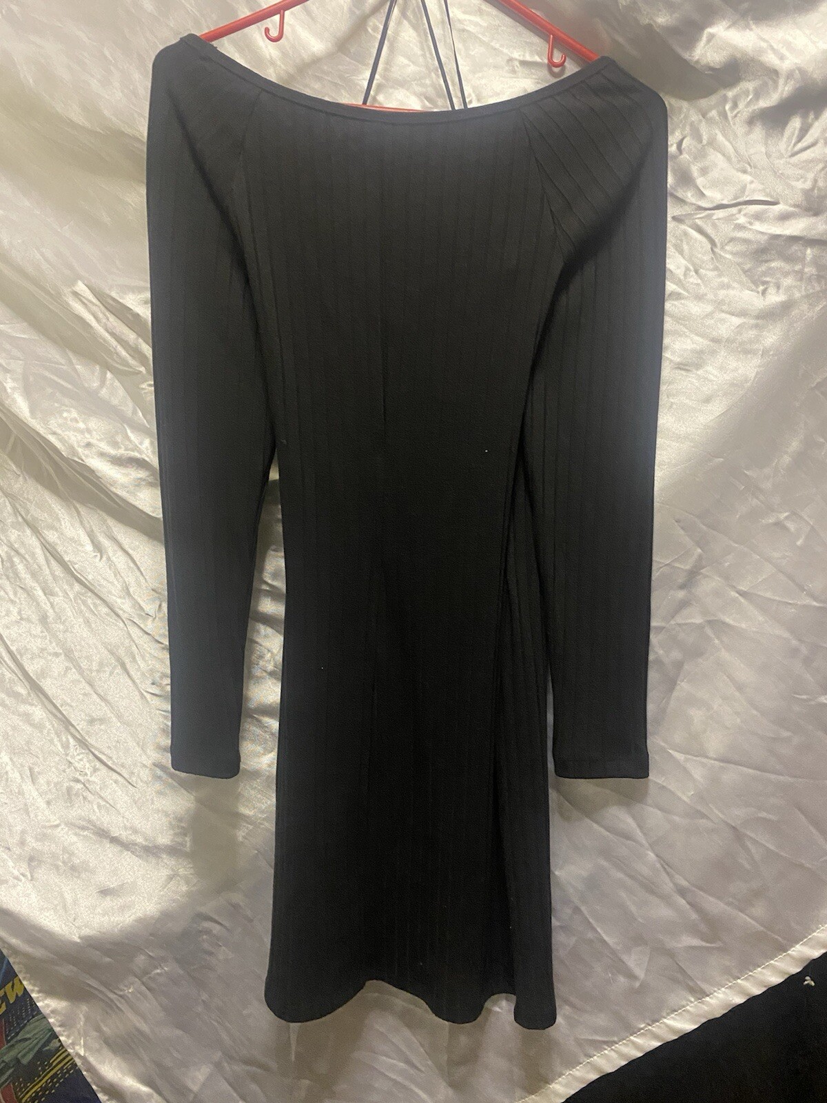 Old Navy Black Fit & Flare Midi Dress - Size M