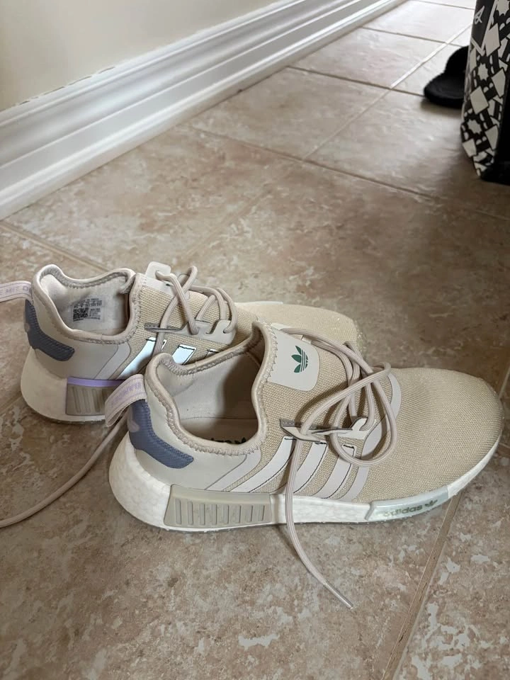 adidas NMD_R1 Womens Shoes Size 7.5, Beige/Purple - photo 2