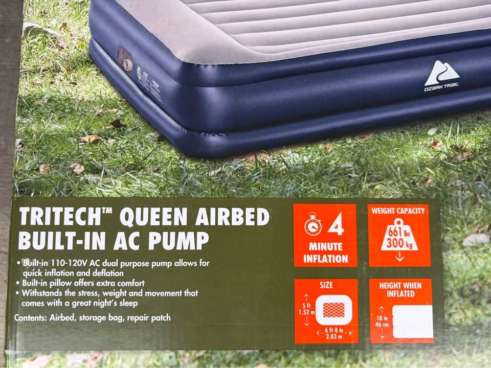New Queen Air Mattress with Built-in Pump - photo 3