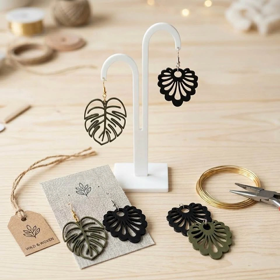 Custom 3D Printed Earrings ✨ - photo 2