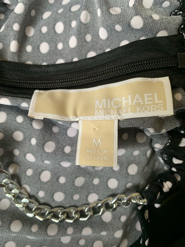 Michael Kors Dress - Black & White Polka Dot - Size Medium - photo 3