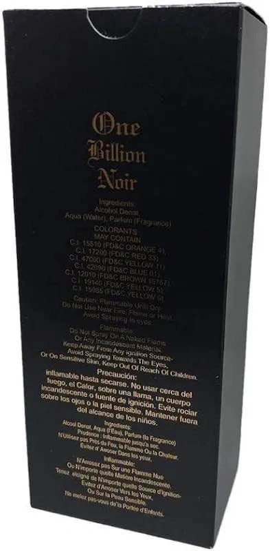 One billion noir for Men 100ML Perfume - photo 2
