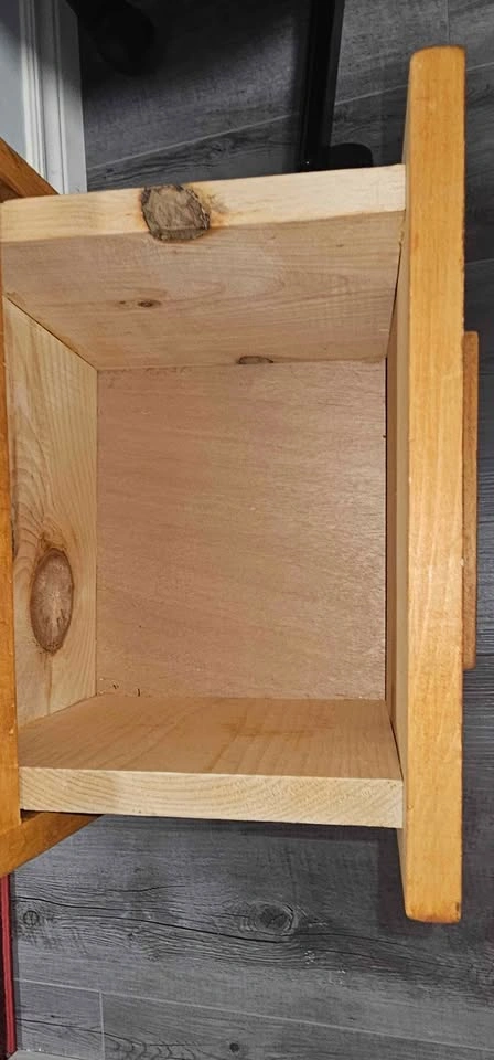 Handmade 2-Drawer Wooden Nightstand - photo 3