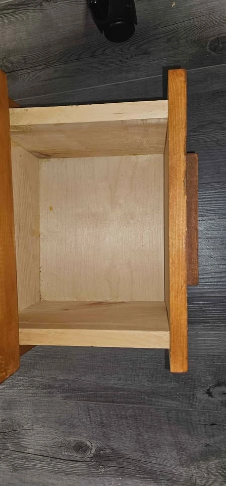 Handmade 2-Drawer Wooden Nightstand - photo 4