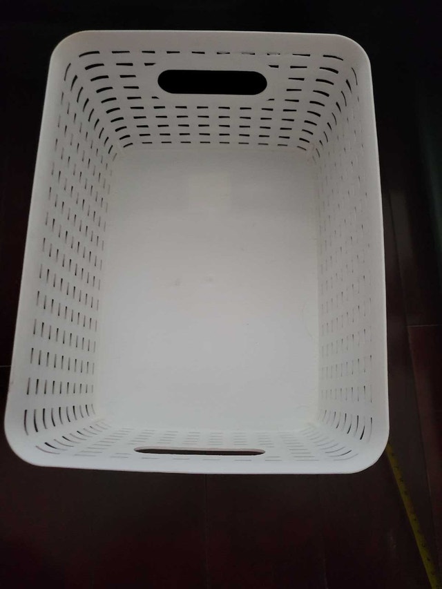 White Plastic Basket