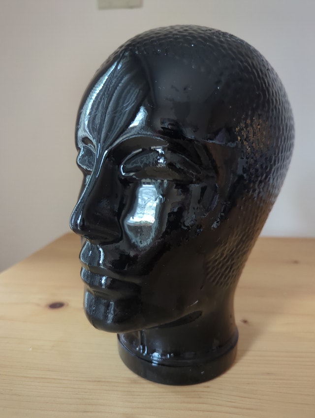 Life sized glass head