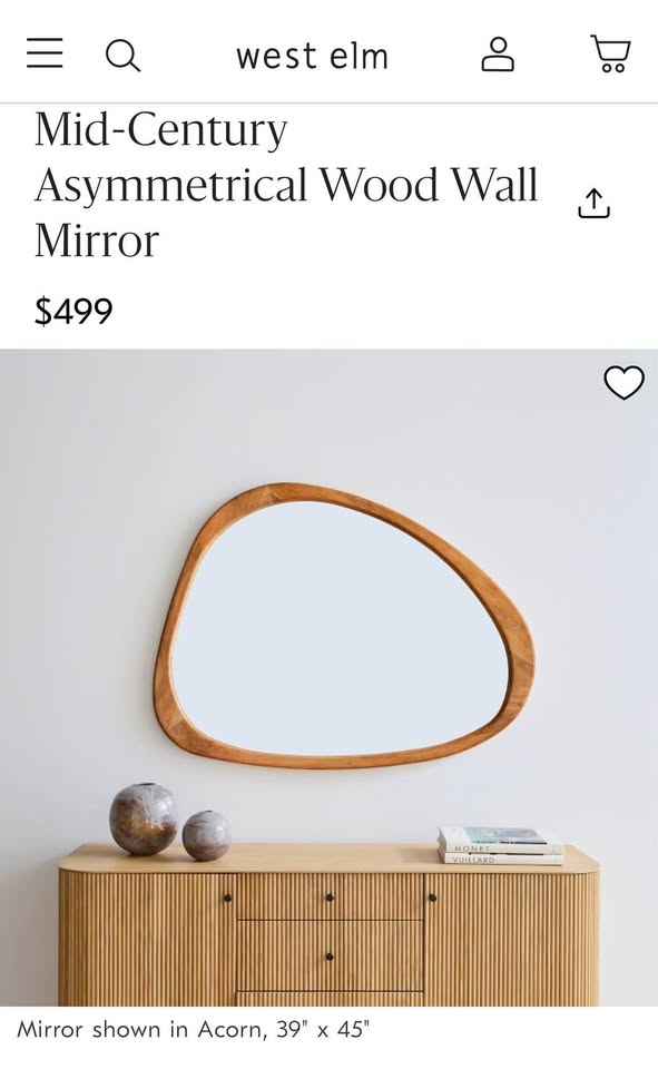 West Elm Mirror - 39” x 45” - photo 4