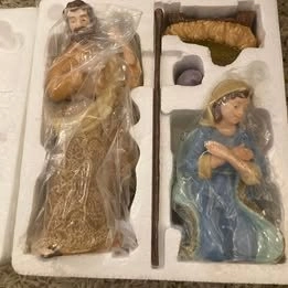 Party Lite Nativity Figurines and Creche - New in Box - photo 3
