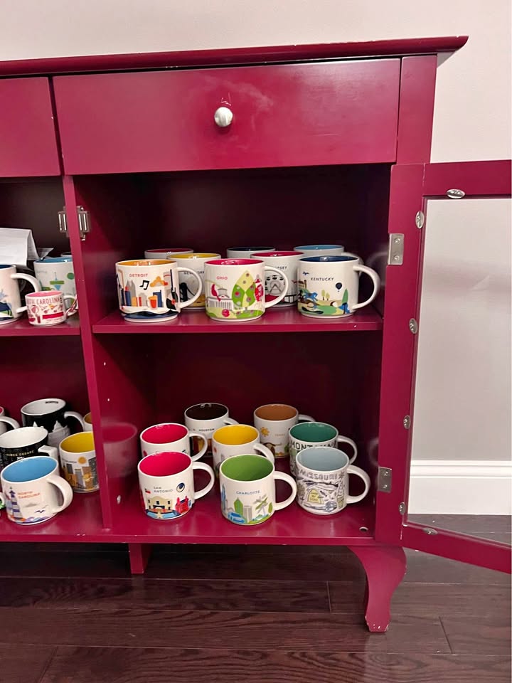 Red Display/Storage Cabinet