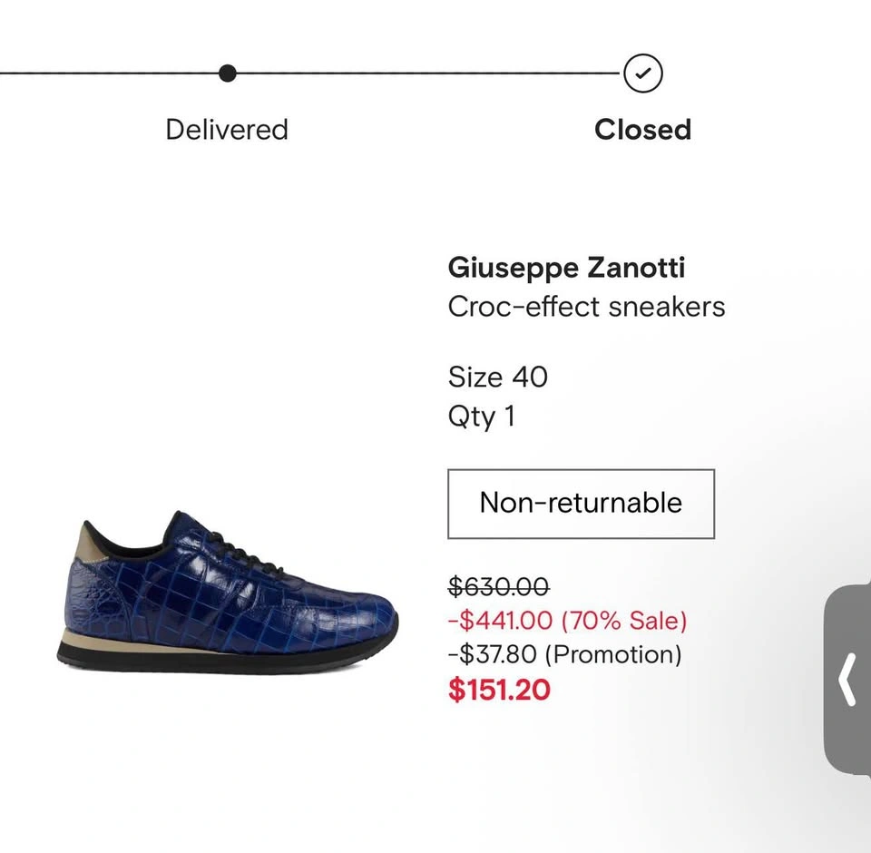 Giuseppe Zanotti Blue Crocodile Texture Sneakers - photo 5