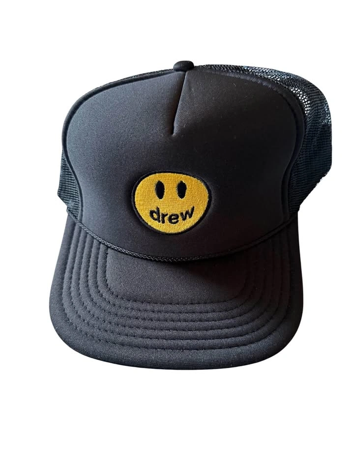 Drew House Black Smiley Face Trucker Hat
