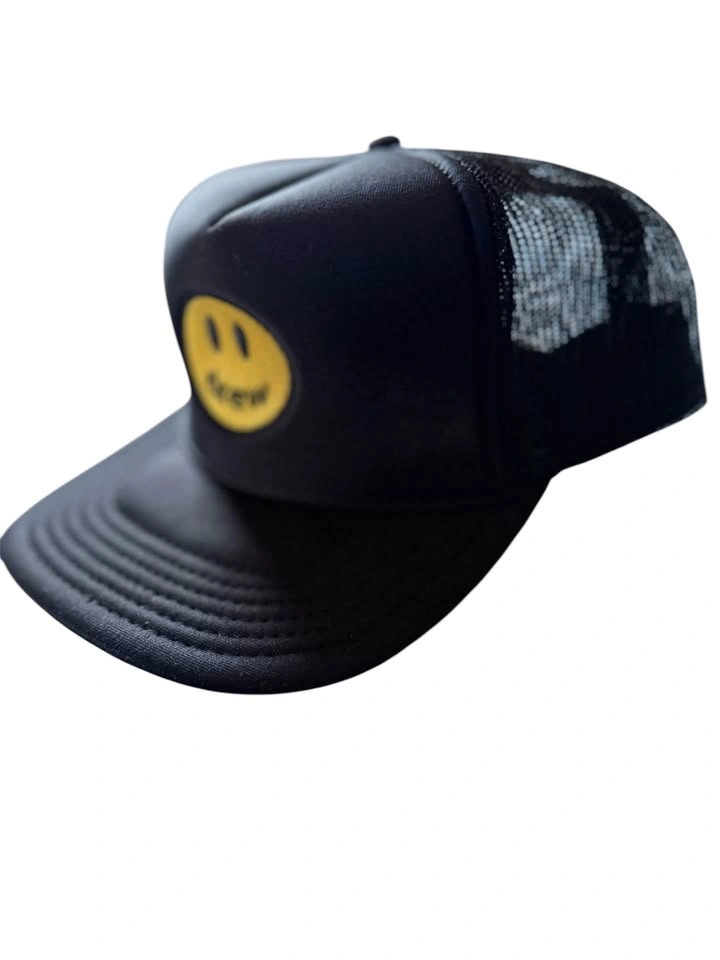 Drew House Black Smiley Face Trucker Hat - photo 3