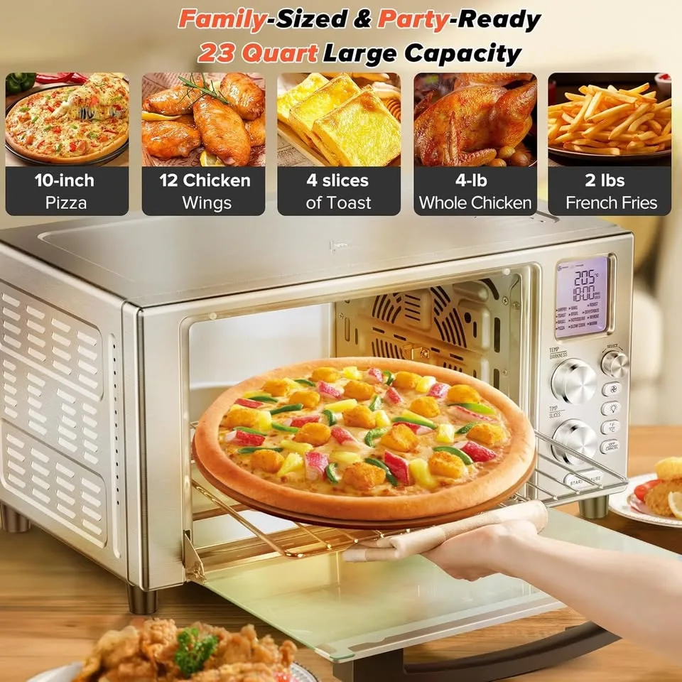 Secura Air Fryer 12-in-1 Smart Oven - 23 QT - New image indicator(5)