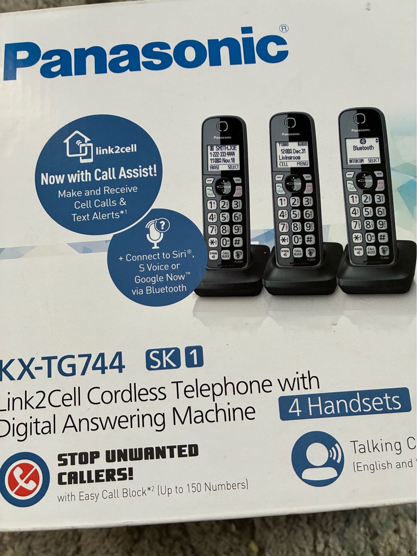 Panasonic KX-TG744 SK Cordless Telephone System - photo 2
