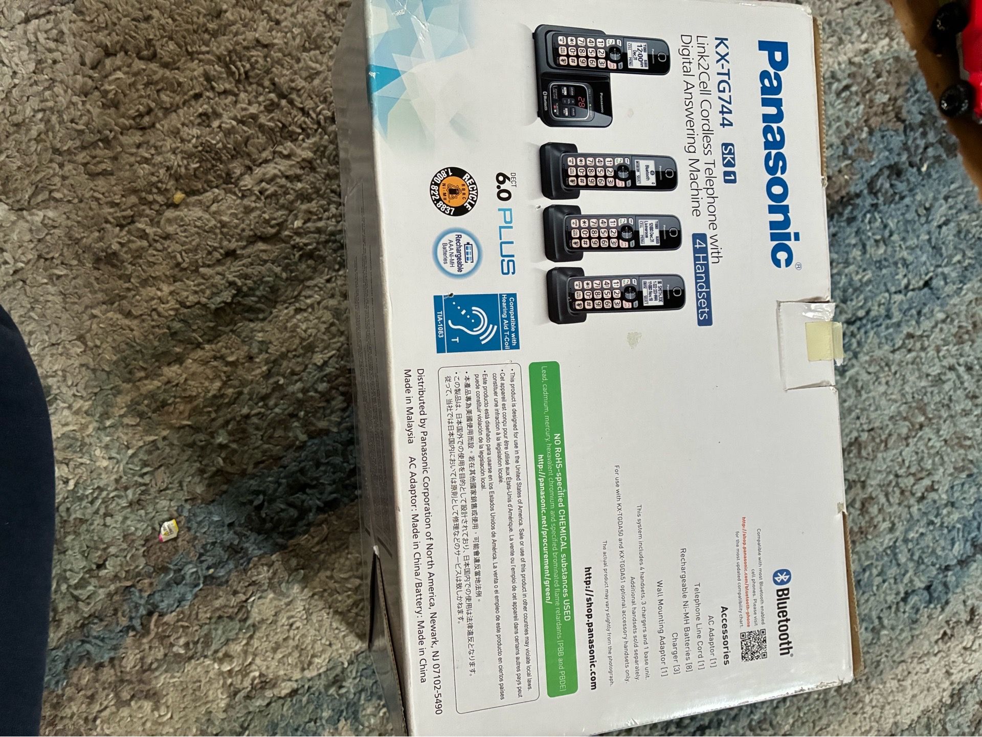 Panasonic KX-TG744 SK Cordless Telephone System - photo 4
