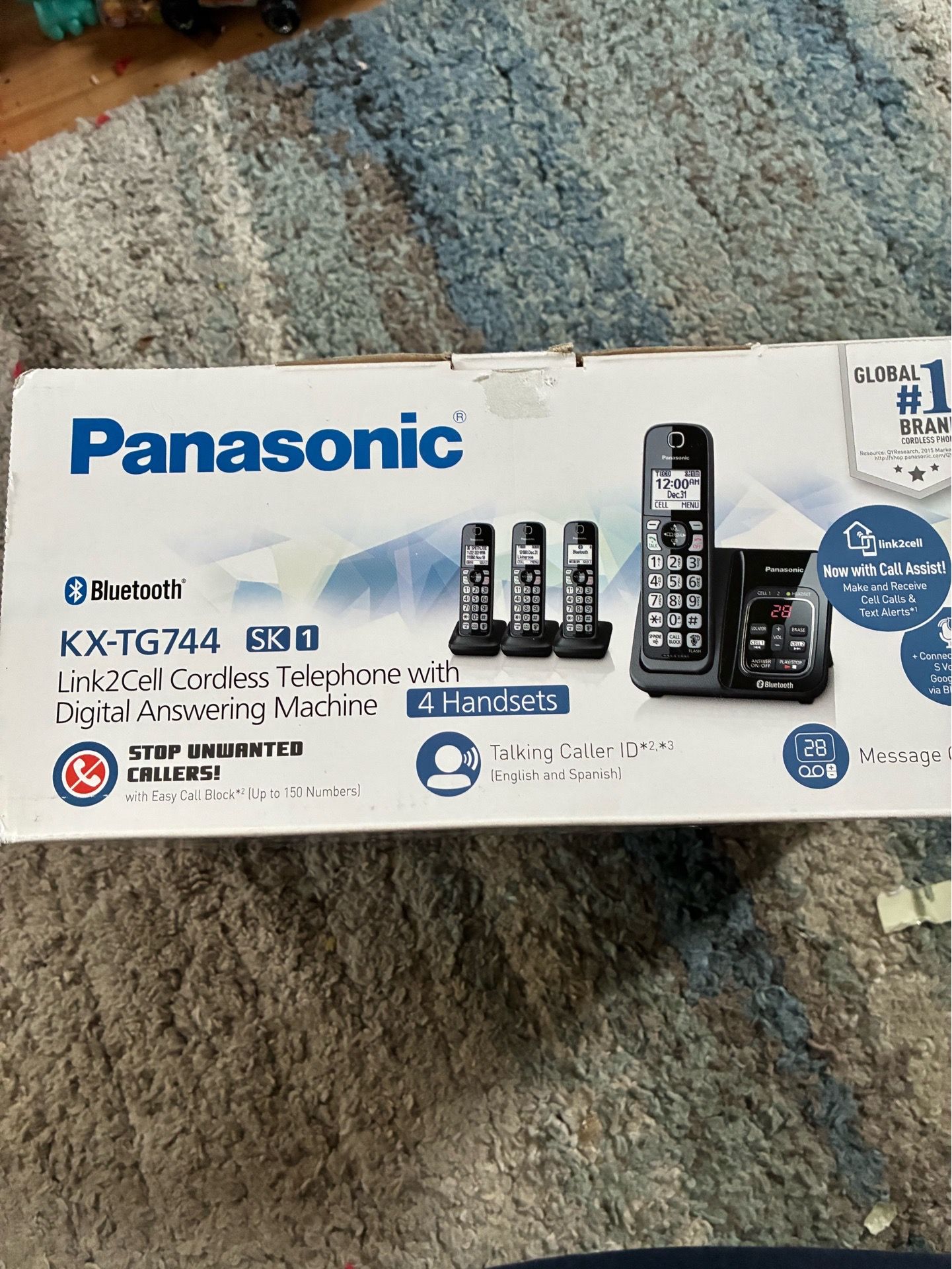 Panasonic KX-TG744 SK Cordless Telephone System - photo 5
