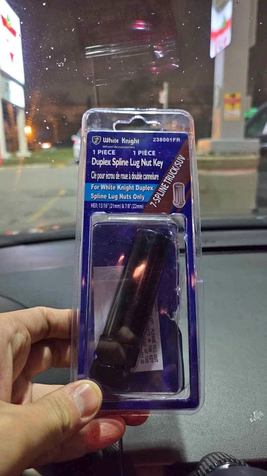 7 spline lug nut key
