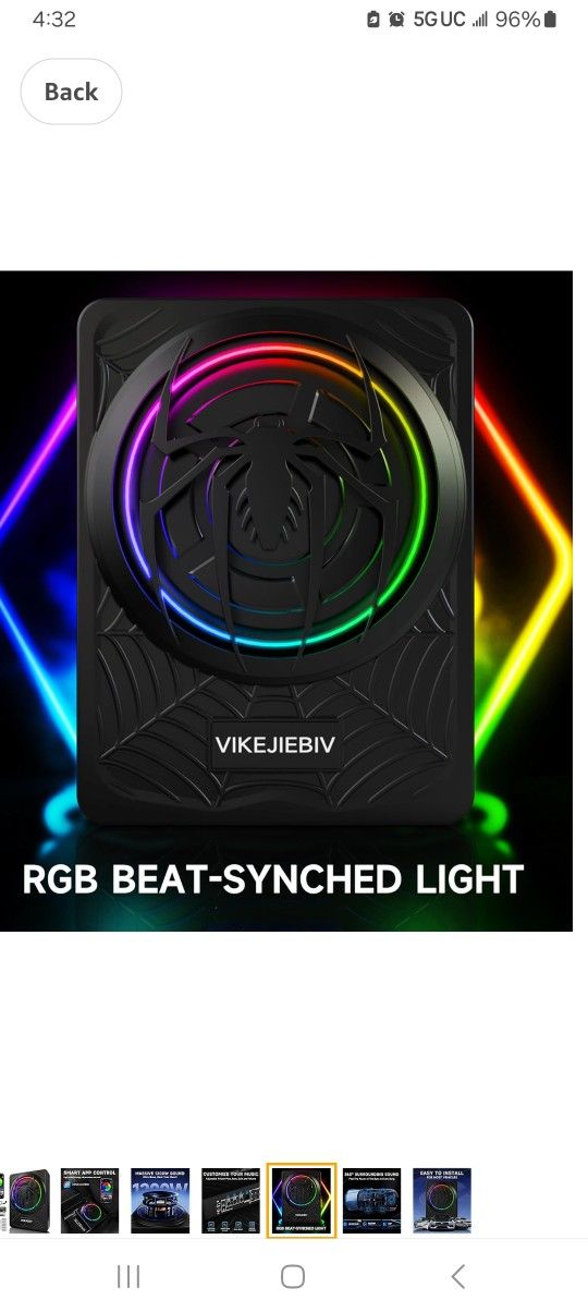 VIKEJIEBIV AMPLIFIED SUBWOOFER
