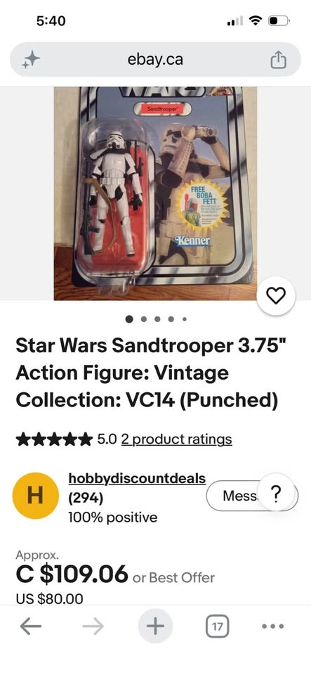 Star Wars Sandtrooper 3.75" Action Figure: Vintage Collection: V - photo 3