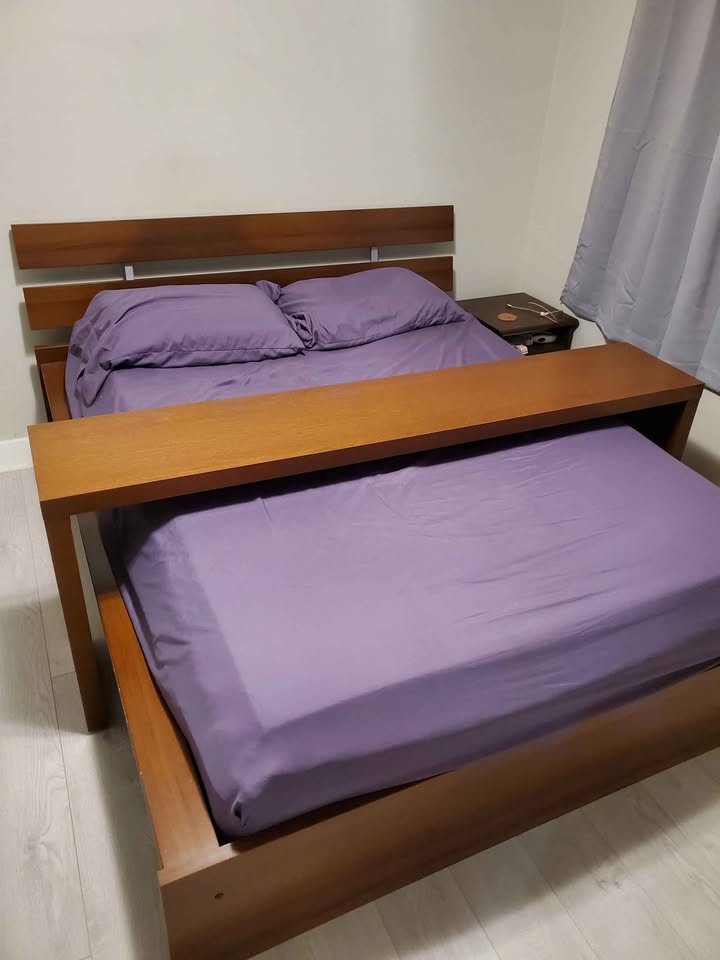 Queen Bed Frame with Over-the-Bed Desk/Table - photo 3