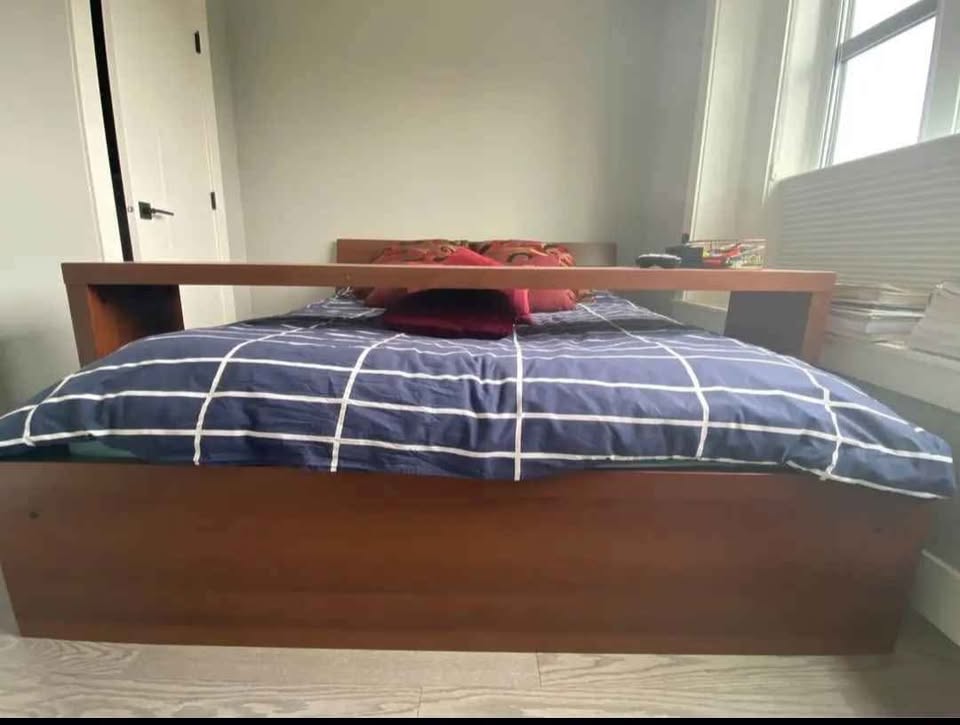 Queen Bed Frame with Over-the-Bed Desk/Table - photo 5