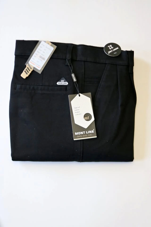 Men's Black Formal Pants - Belgium 30