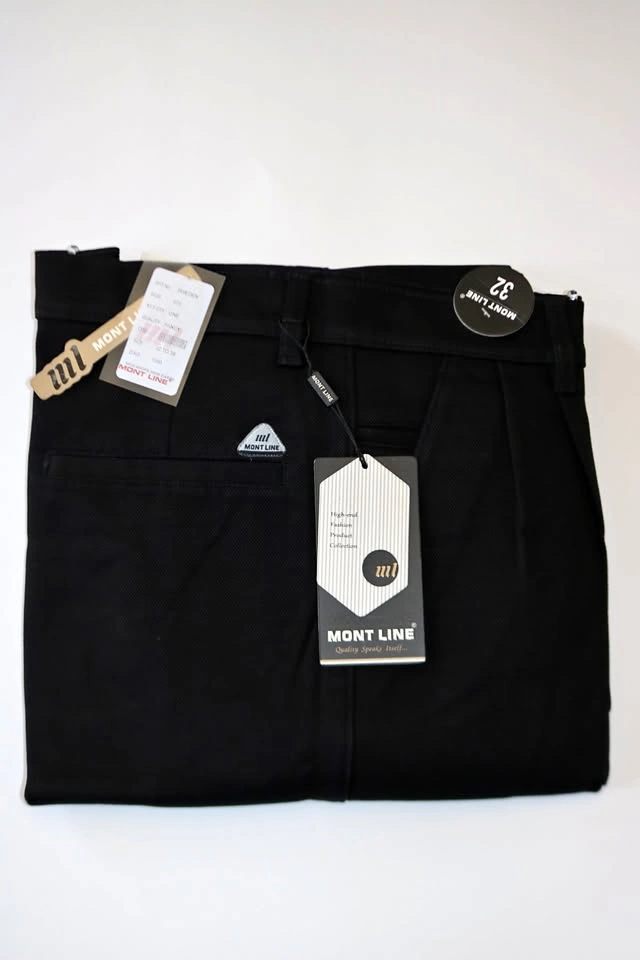 Men's Formal Pants - Mont Line, Black