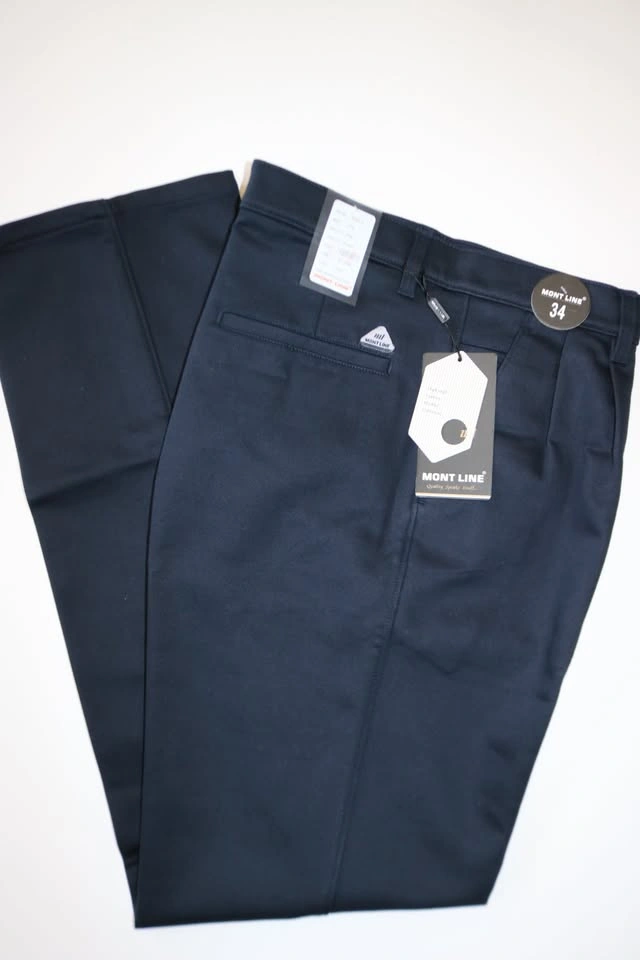 Men's Formal Pants - Mont Line Navy Blue - photo 2