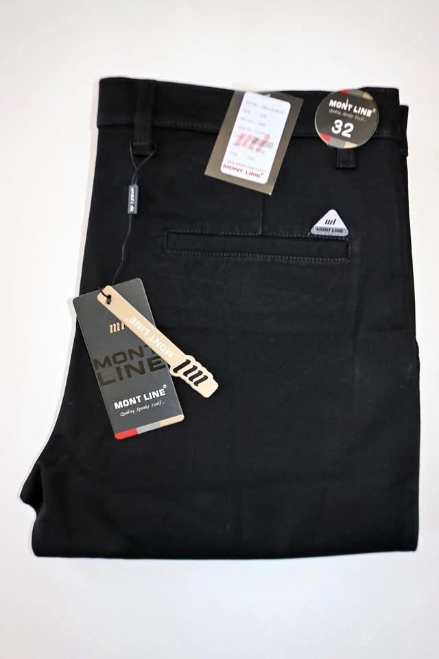 Men's Formal Pants - Mont Line Black