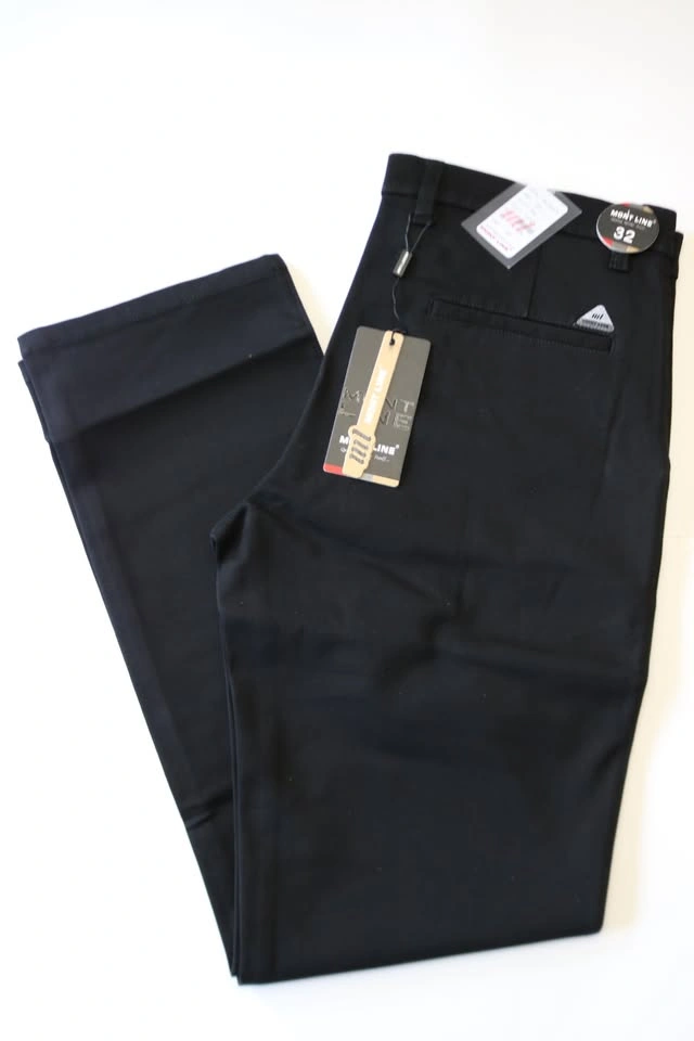 Men's Formal Pants - Mont Line Black - photo 2