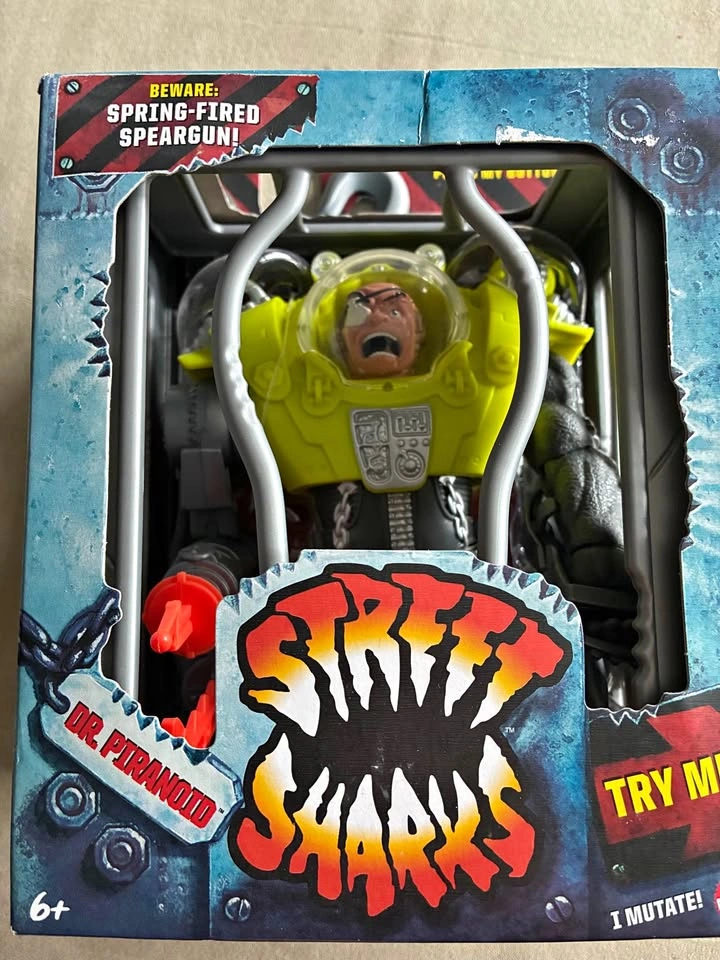 Mattel Street Sharks 30th Anniversary Dr. Piranoid Action Figure