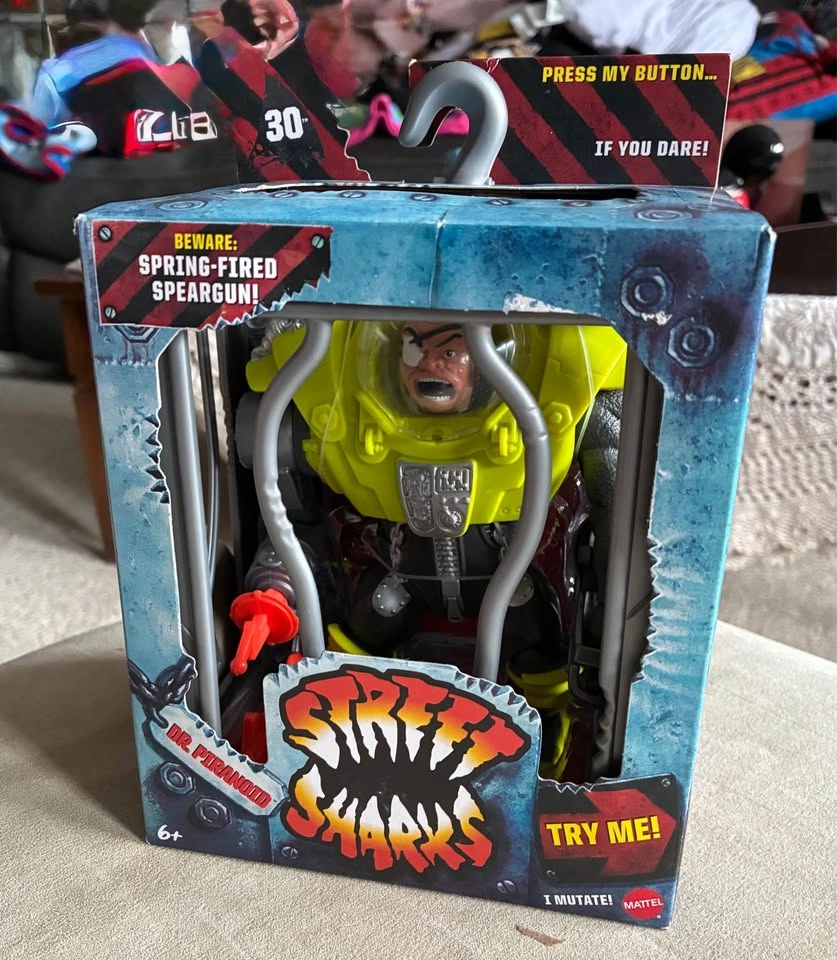 Mattel Street Sharks 30th Anniversary Dr. Piranoid Action Figure - photo 2