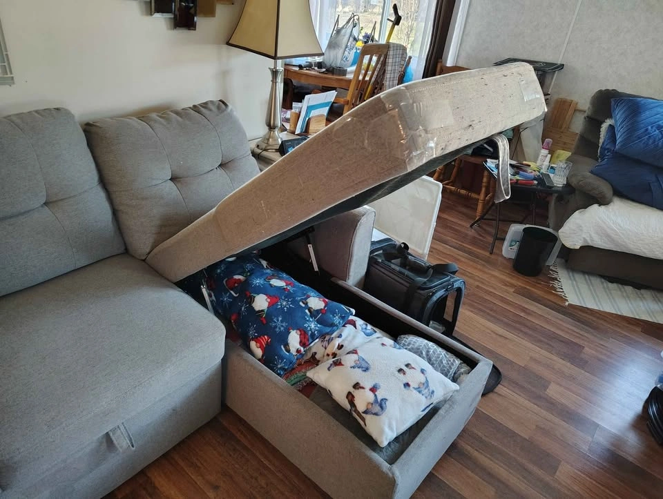 Sectional Couch with Storage - photo 3