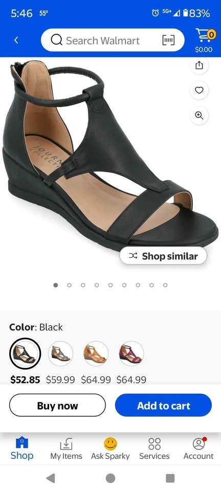 Size 11 Journey Sandals in Black - photo 5