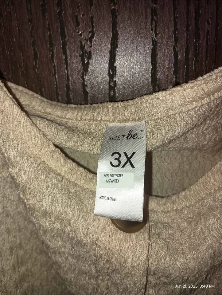 $8 Women's 3X Cream Tank Top NWT - photo 2