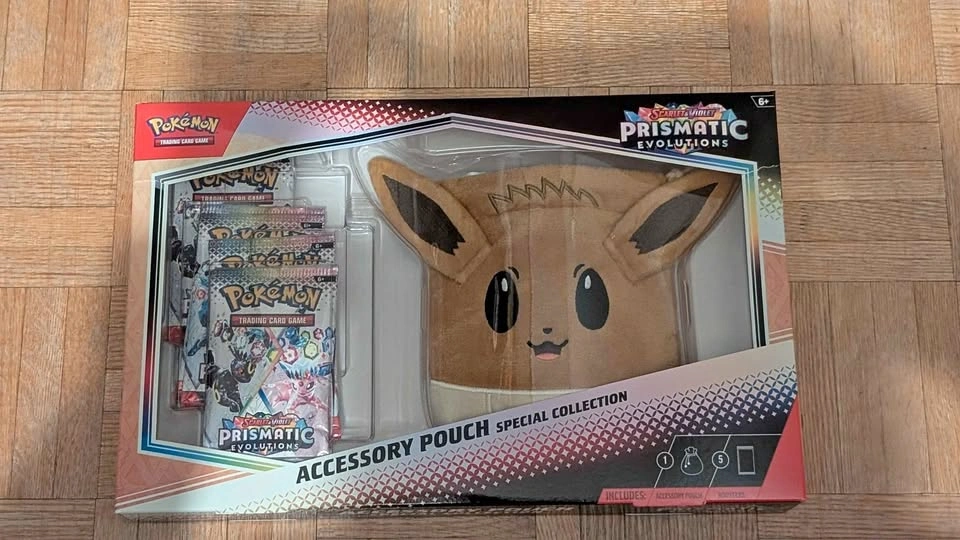 Pokémon Prismatic Evolution Eevee Accessory Pouch Box
