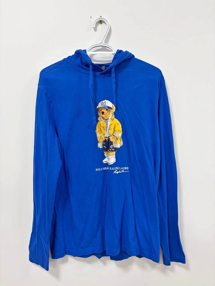 Polo Ralph Lauren Teddy Bear Hoodie T-shirt Medium