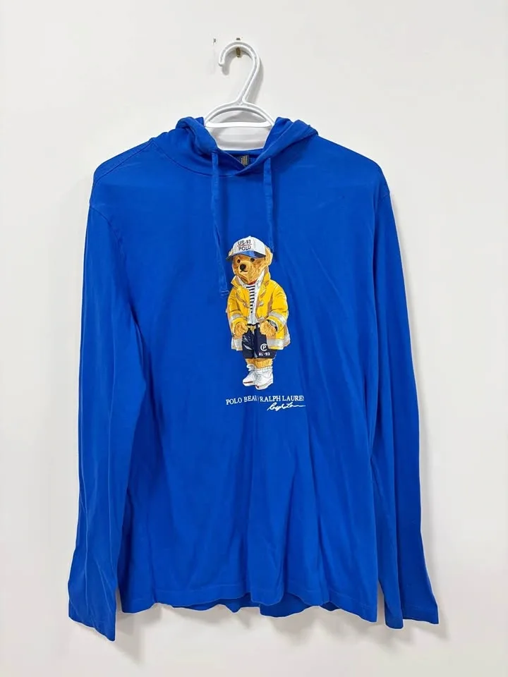 Polo Ralph Lauren Teddy Bear Hoodie T-shirt Medium