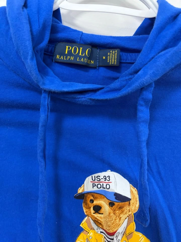 Polo Ralph Lauren Teddy Bear Hoodie T-shirt Medium - photo 2