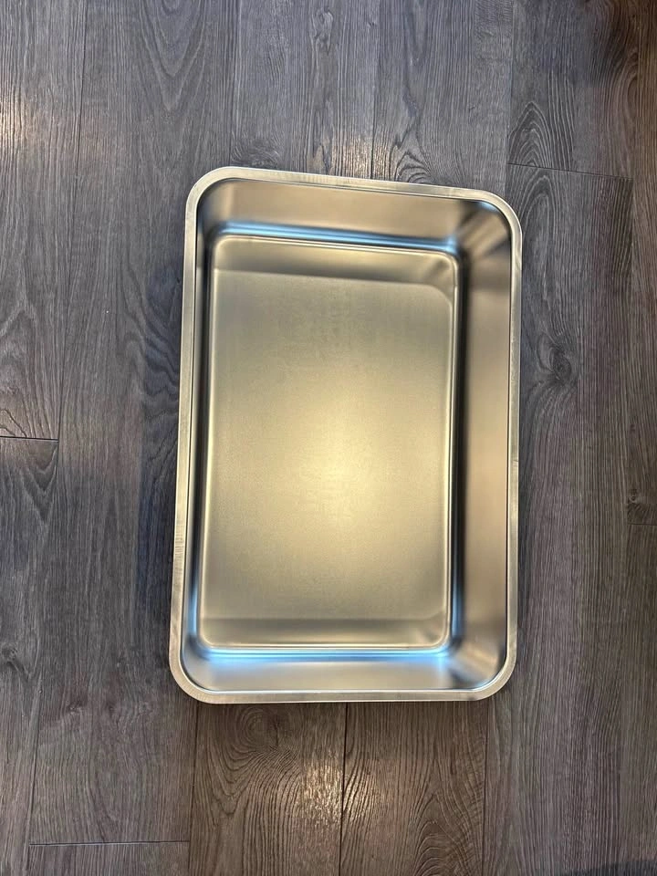 Stainless Steel Cat Litter Box XLarge (14x22.5x5)