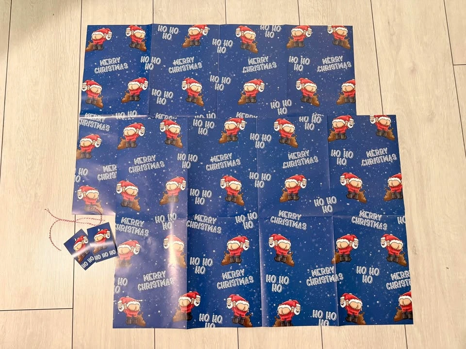 Funny Santa Christwas Wrapping Paper - photo 3