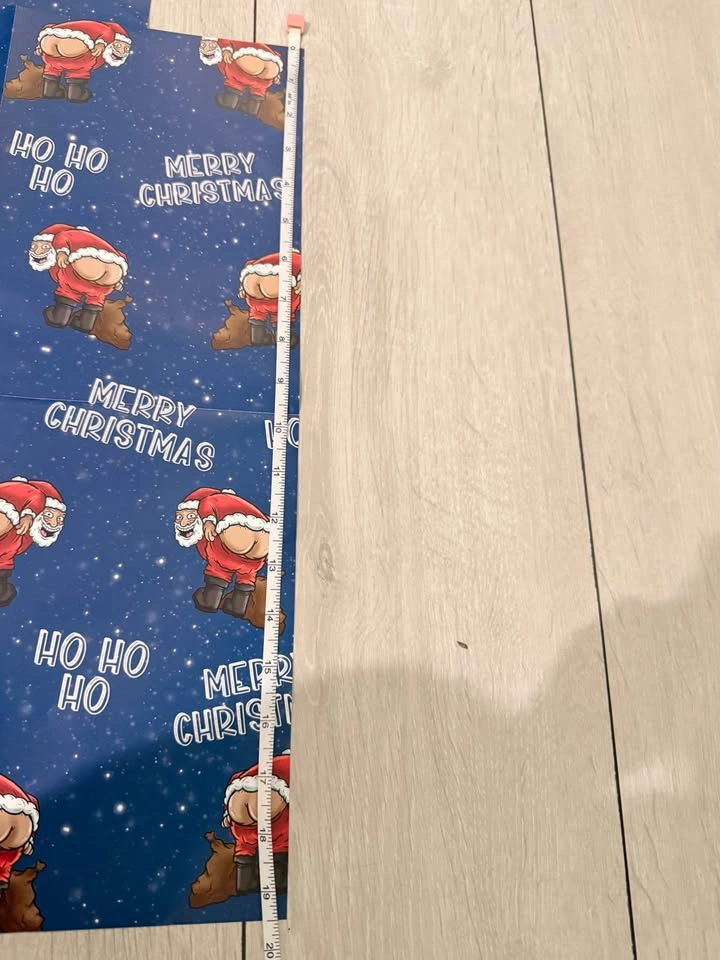 Funny Santa Christwas Wrapping Paper - photo 4